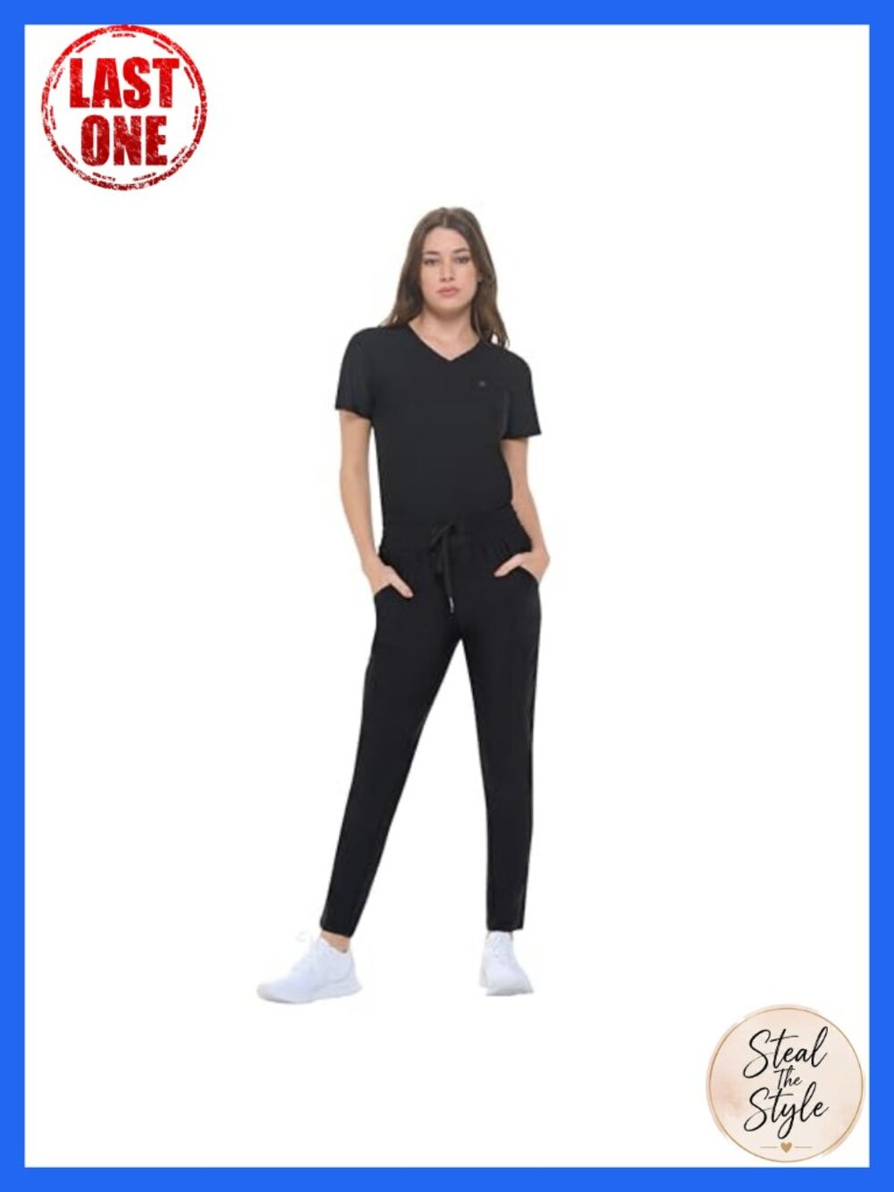 Ultra Stretch Form Fitting Womens Scrub Set Medical Uniform